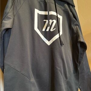 Black Marucci baseball Hoodie with White Logo
